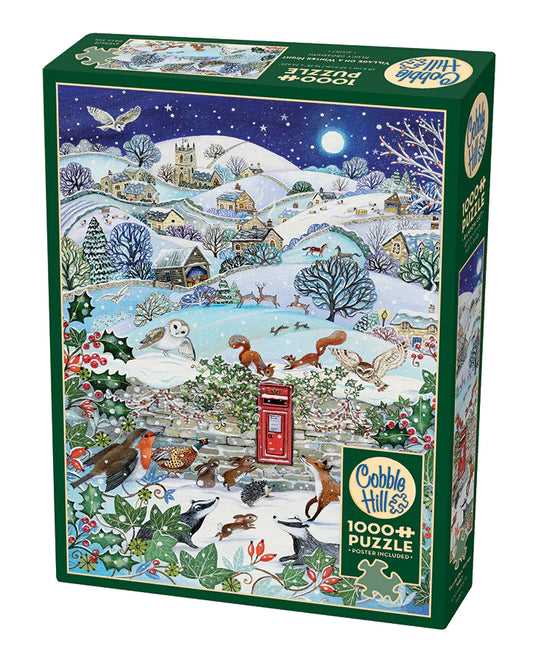 Village on a Winter Night 1000 Piece Puzzle