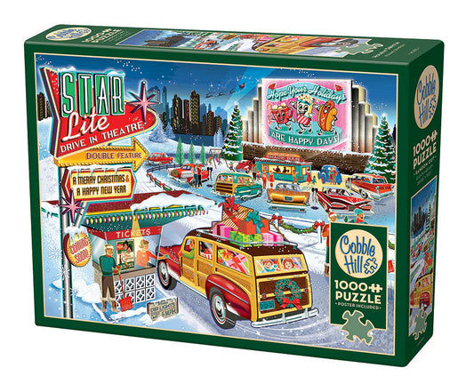 Cobble Hill 1000 Piece - Christmas Drive In