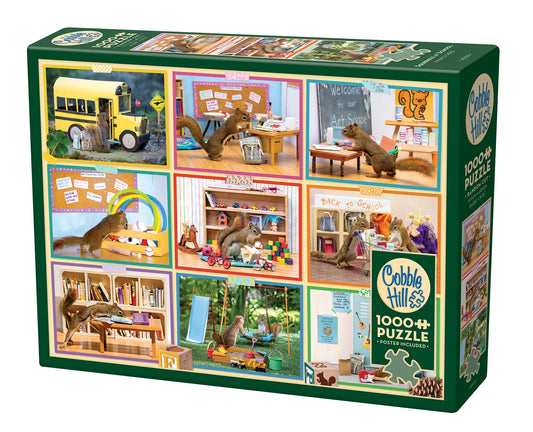 Squirrels at School 1000 Piece Puzzle