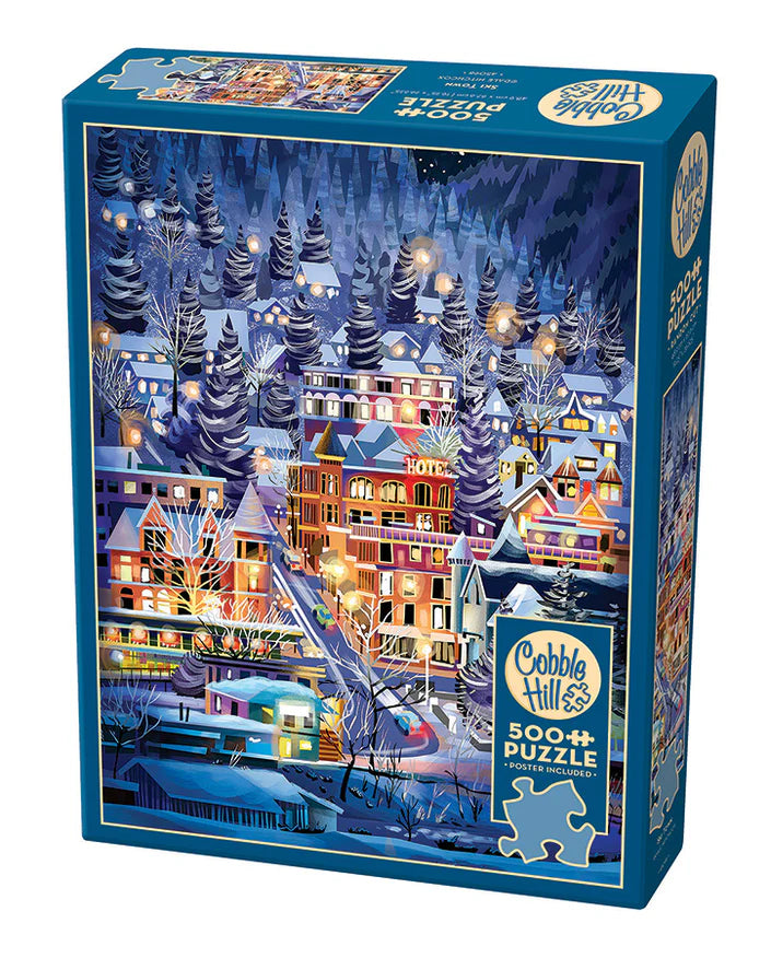 Ski Town 500 Piece Puzzle