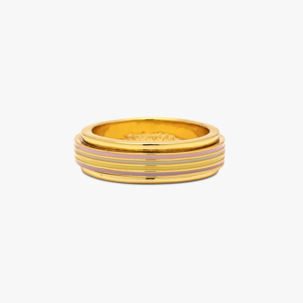 Pura Vida Fidget Ring - Pastel Stripe (Final Sale)