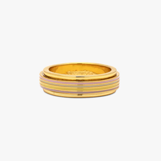 Pura Vida Fidget Ring - Pastel Stripe