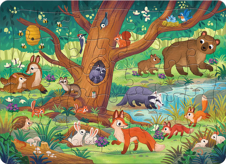 Forest Scene 35 Piece Tray Puzzle