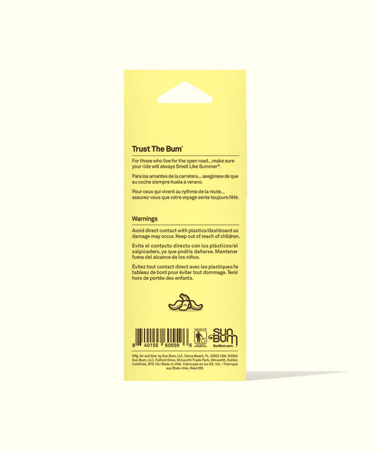 Sun Bum Banana Air Freshener