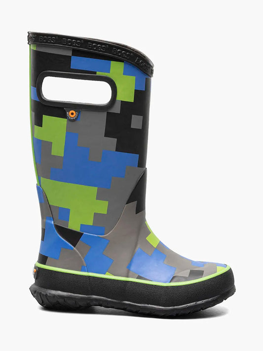 Asymmetrical Color block Rain Boots with Liner - The Revury