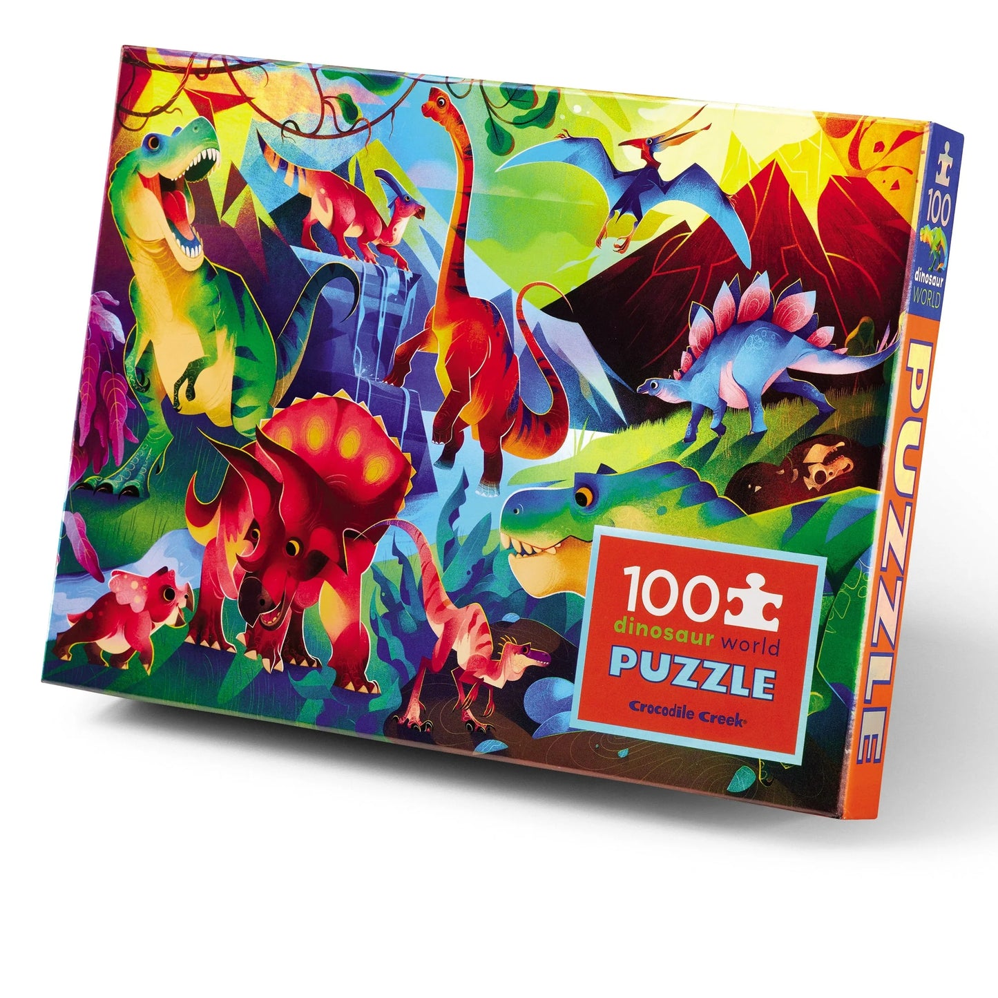 Crocodile Creek 100 Piece - Holographic Dinosaur World