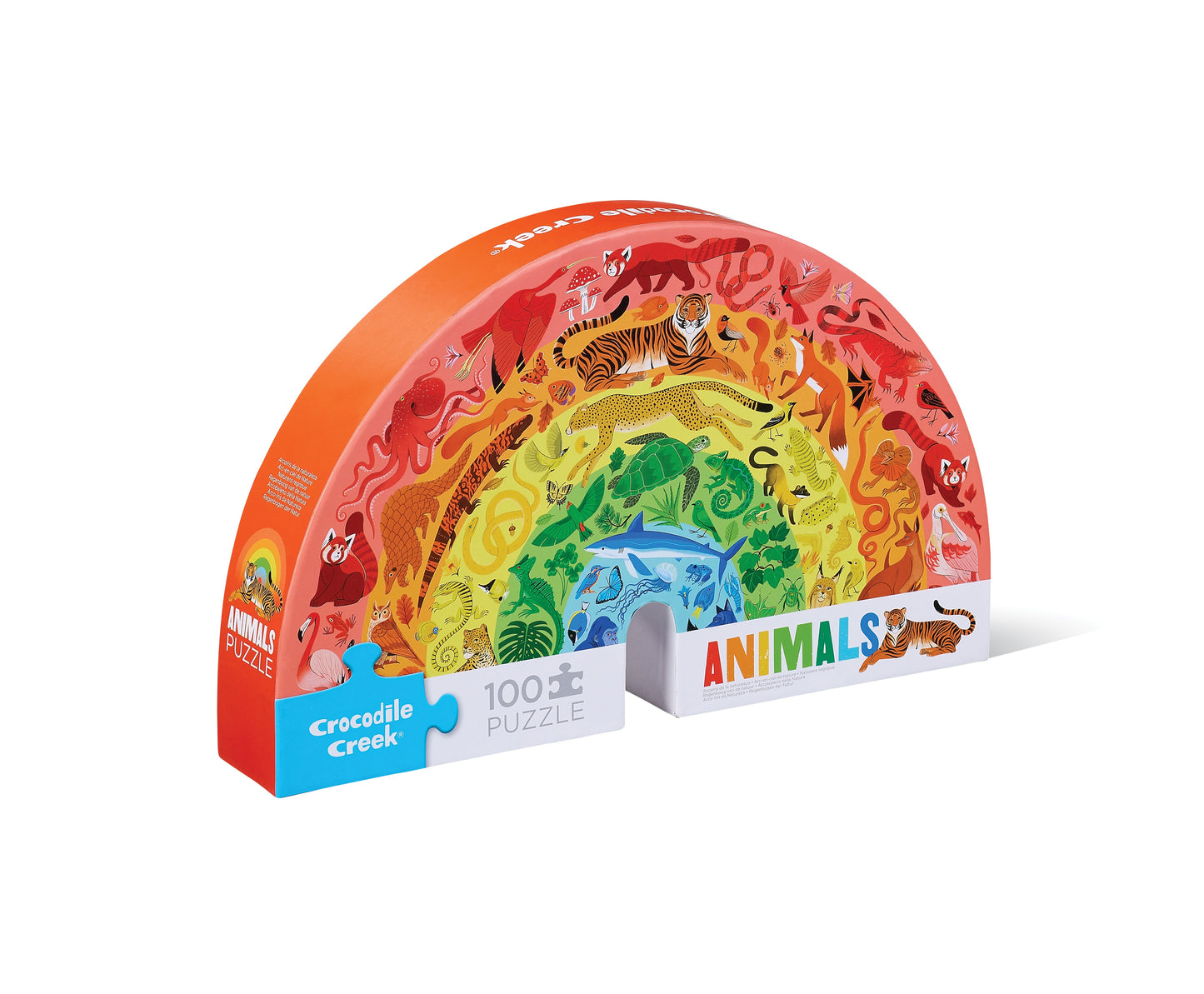 Rainbow Animals 100 Piece Puzzle
