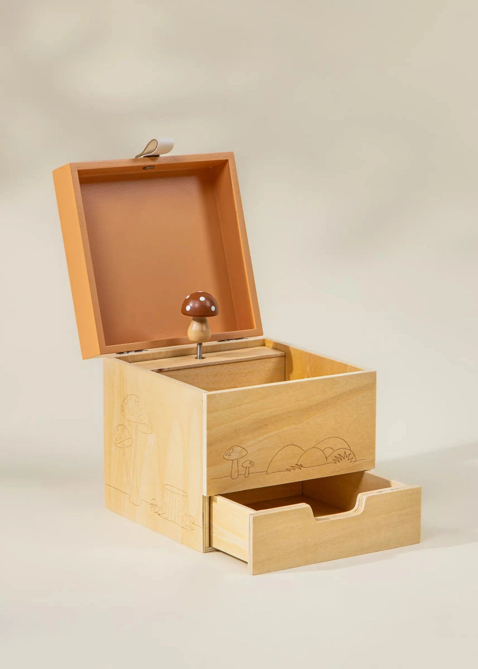 Wooden Musical Treasure Box - Nature