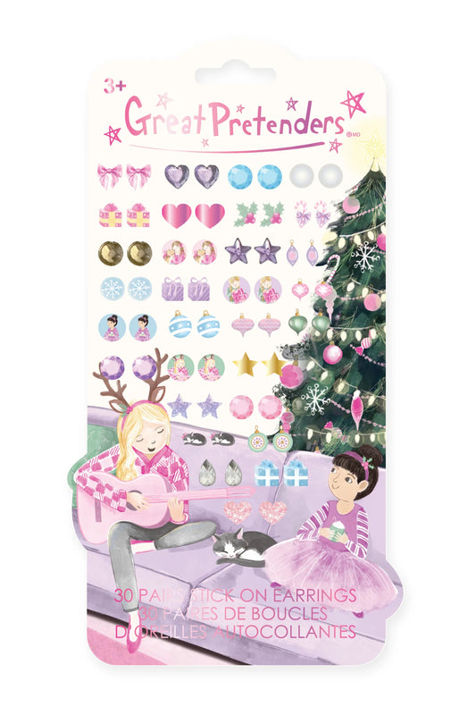 Great Pretenders Stick On Earrings - Holiday