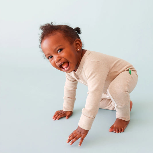 Parade Organic Cotton Footless Sleeper - Pink Melange