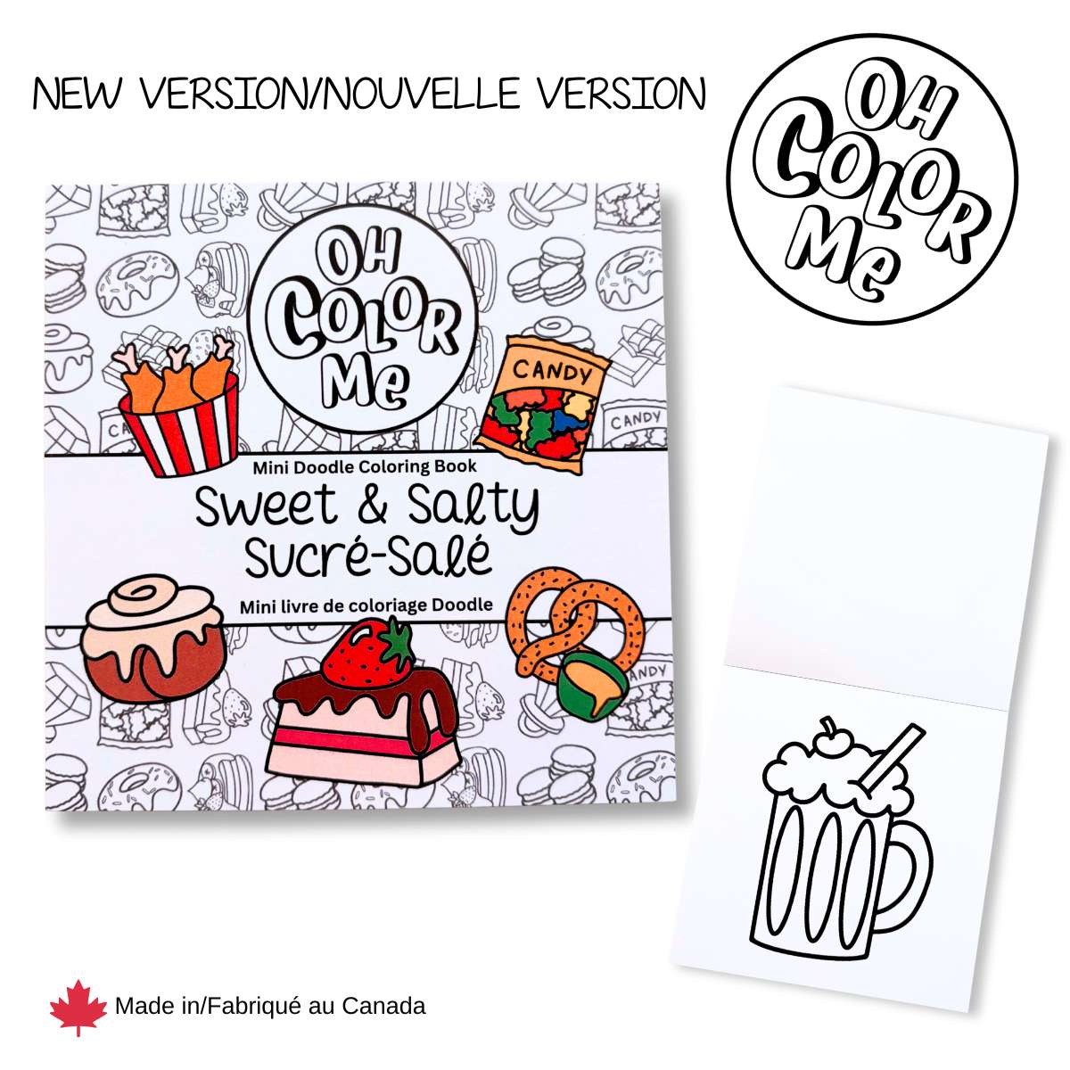 Sweet and Salty Mini Coloring Book