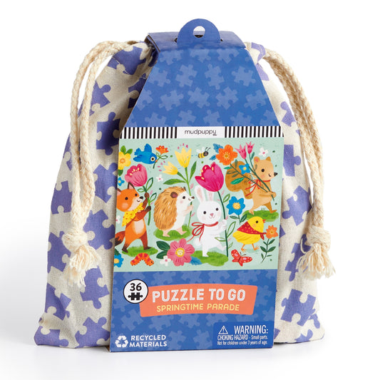 Mudpuppy 36 Piece Puzzle to Go - Springtime Parade