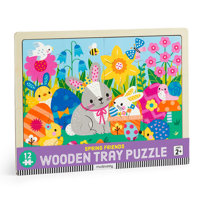 Spring Friends Wood 12 Piece Puzzle
