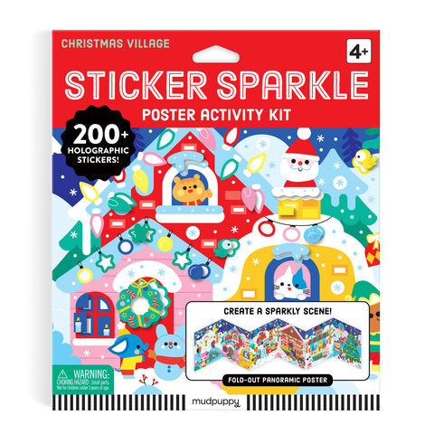 Christmas Cheer Sticker Sparkle Poster Activity Kit