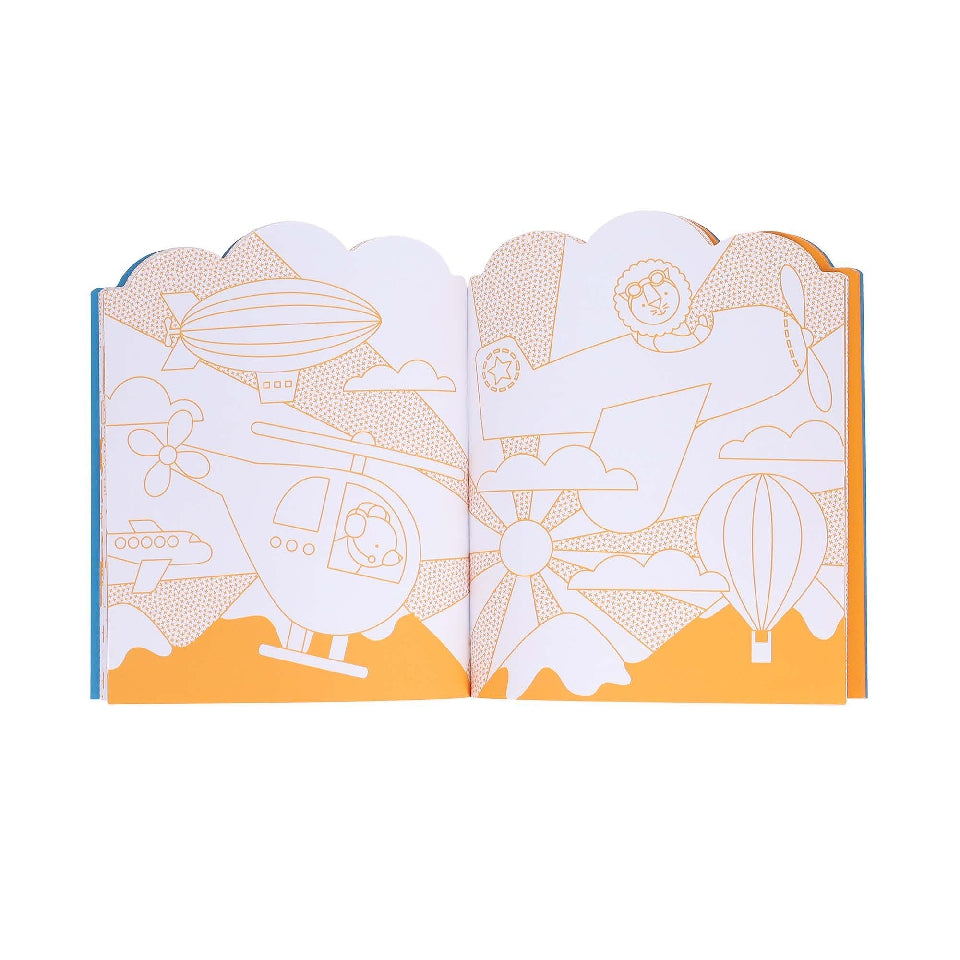 Vehicles Colouring Book with Stickers
