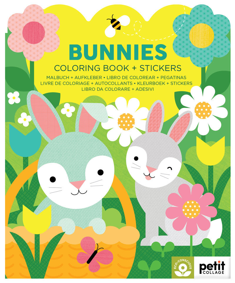 Bunnies Colouring Book with Stickers
