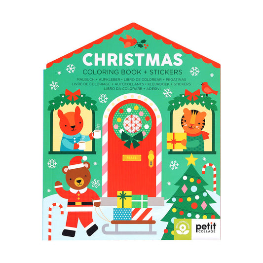 Christmas Colouring Book with Stickers