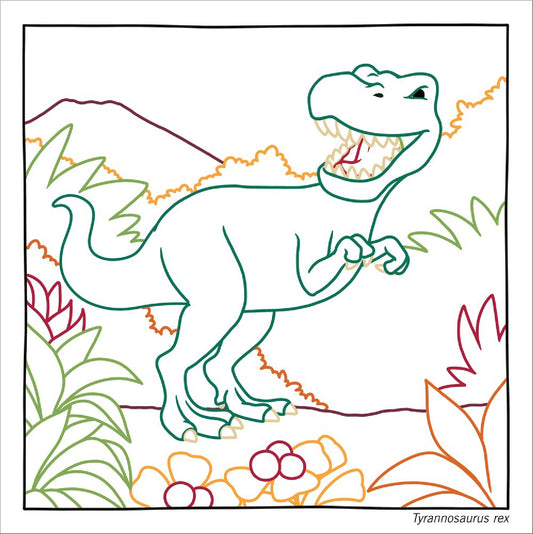 Magic Paper Colouring Book - Dinosaurs