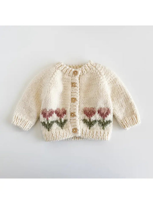 Figgy Friends Cardigan - Flower