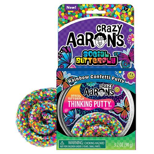 Crazy Aaron's Thinking Putty 4” Tin - Social Butterfly