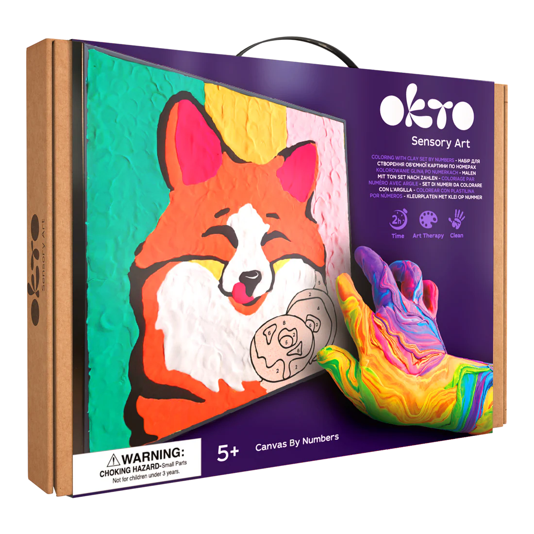 Colouring with Clay by Numbers - Fox
