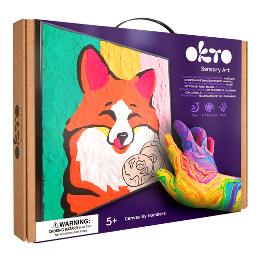 Colouring with Clay by Numbers - Fox
