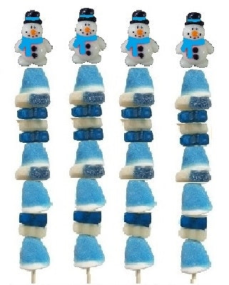 Candy Kabobs - Snowman