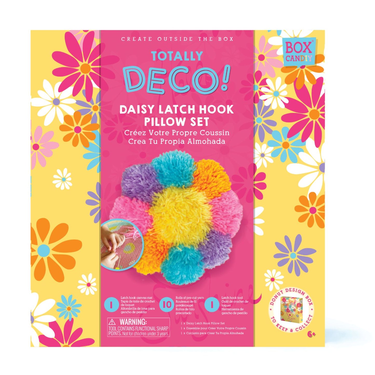 Box Candiy - Totally Deco Daisy Pillow