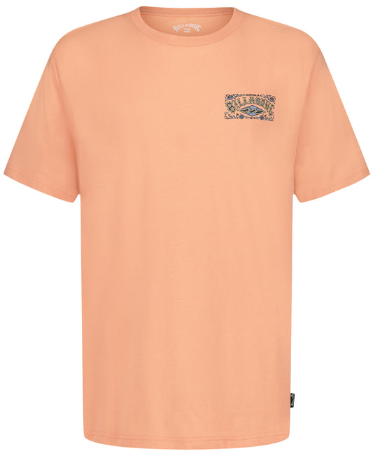 Billabong Heritage Arch Tee - Faded Orange
