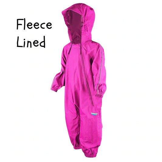 Splashy Rainsuit Fleece Lined - Pink