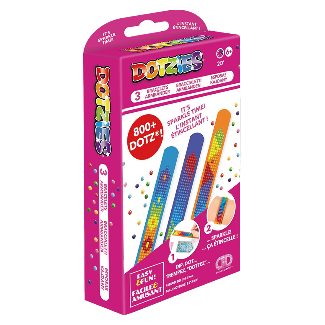 Dotzies Bracelet Kit - Mardi Gras