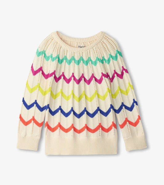 Hatley Sweater - Rainbow Chevron (Final Sale)