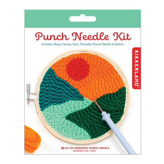 Kikkerland Crafters Punch Needle Kit - Landscape