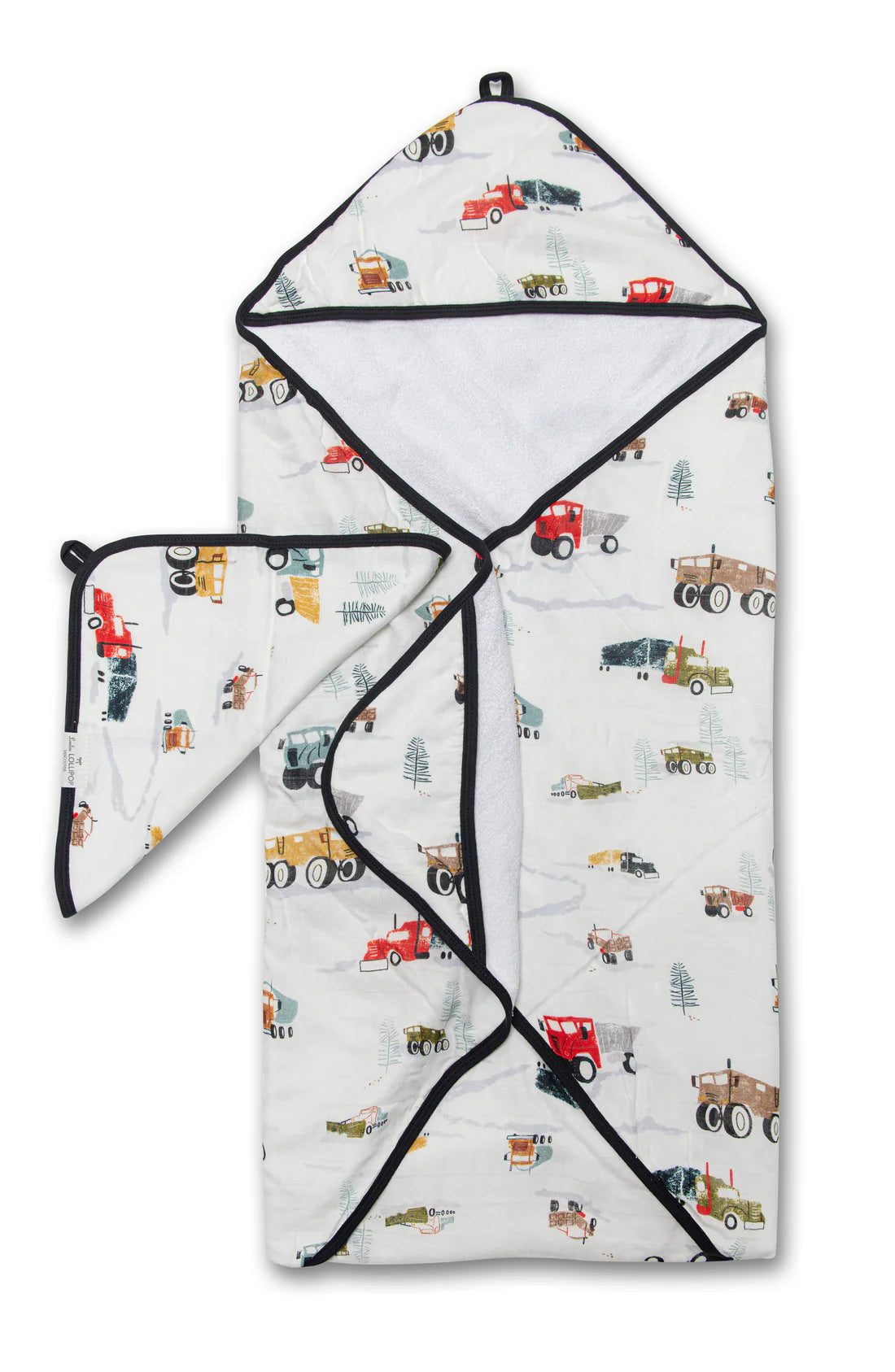 Loulou Lollipop Hooded Towel - Happy Trucks