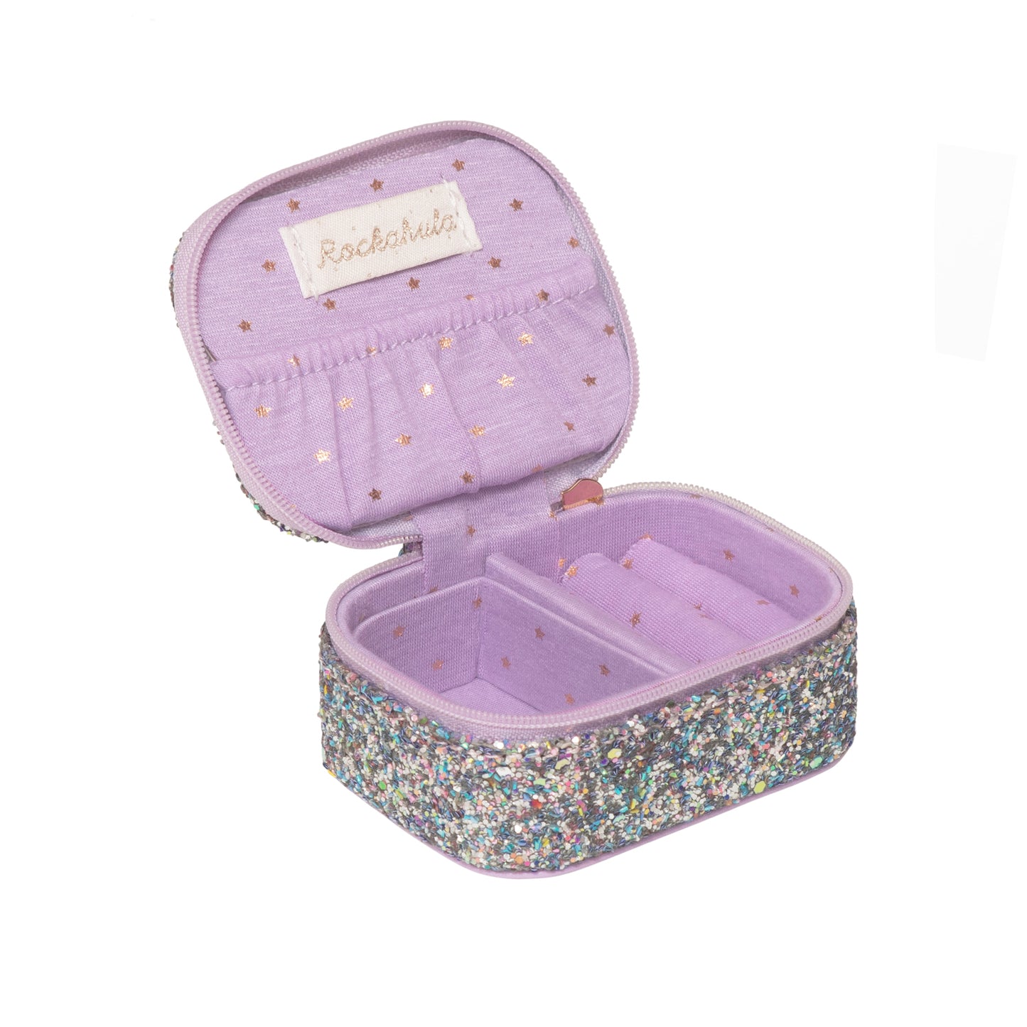 Rockahula Mini Jewelry Box - Lilac Confetti Glitter