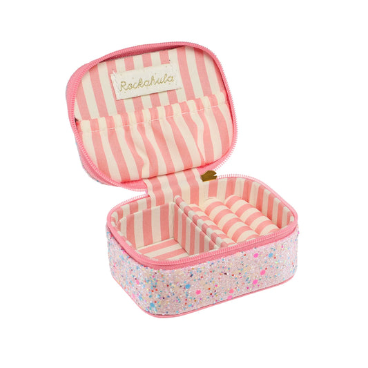 Rainbow Confetti Glitter Mini Jewelry Box