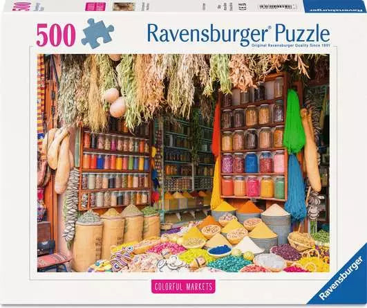 Colorful Spices, Morocco 500 Piece Puzzle