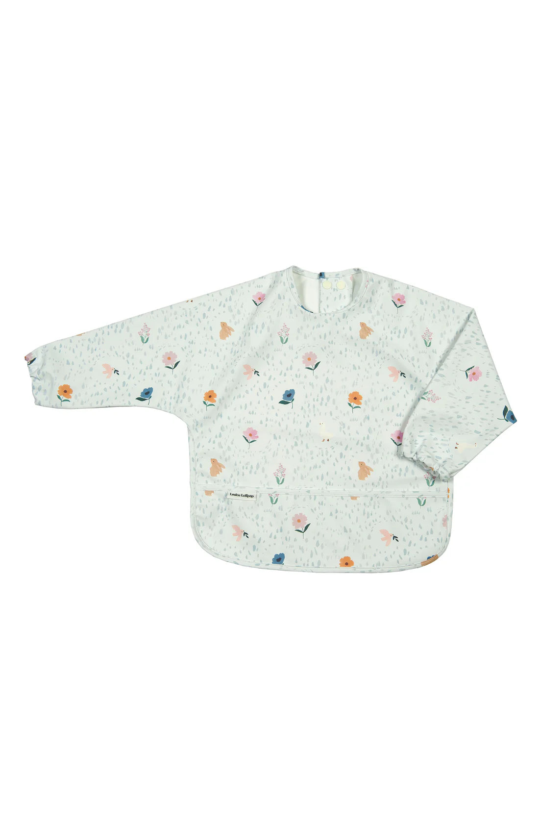 Loulou Lollipop Long Sleeve Waterproof Bib - Country Floral