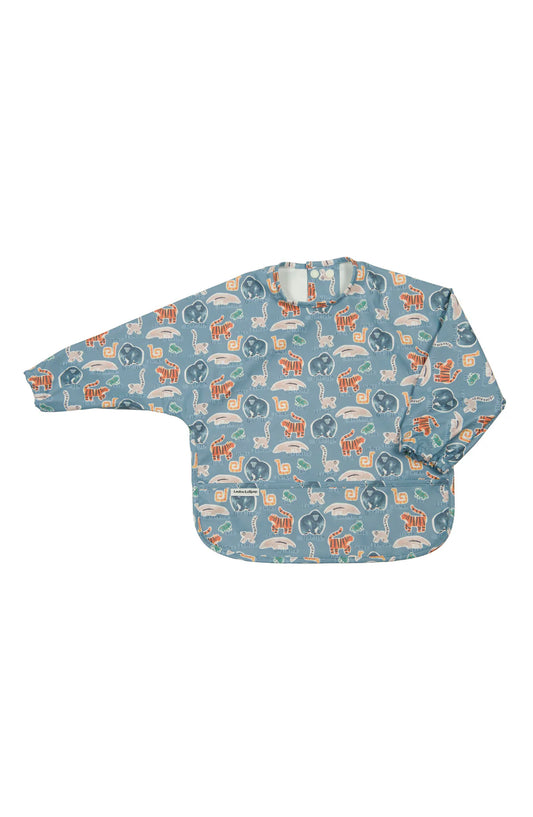 Loulou Lollipop Long Sleeve Waterproof Bib - Jungle Friends