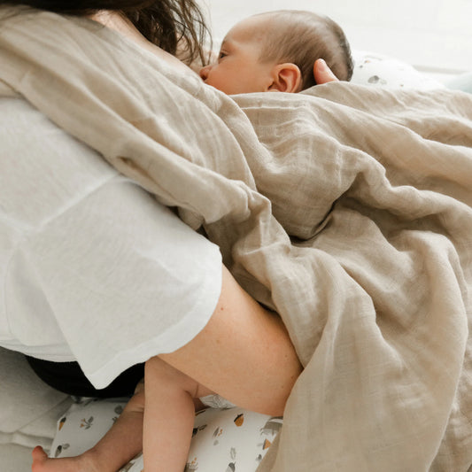 Perlimpinpin Muslin Swaddle - Sand