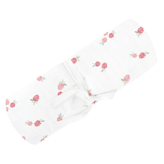 Perlimpinpin Muslin Swaddle - Raspberries