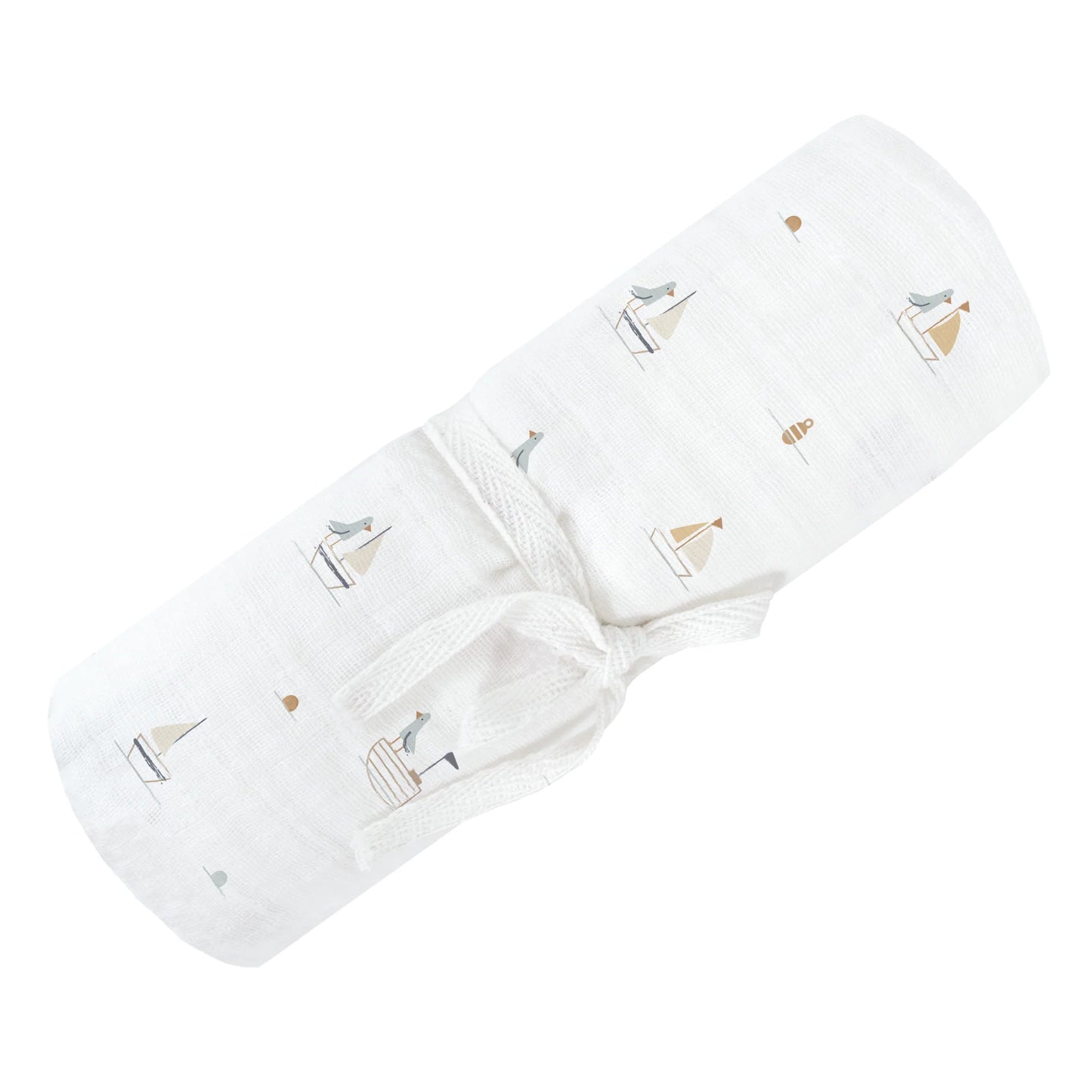 Perlimpinpin Muslin Swaddle - Boats
