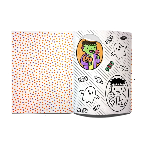 Stickiville Color-in' Sticker Book - Cute n Spook