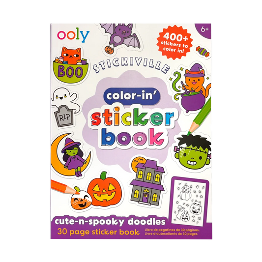 Stickiville Color-in' Sticker Book - Cute n Spook