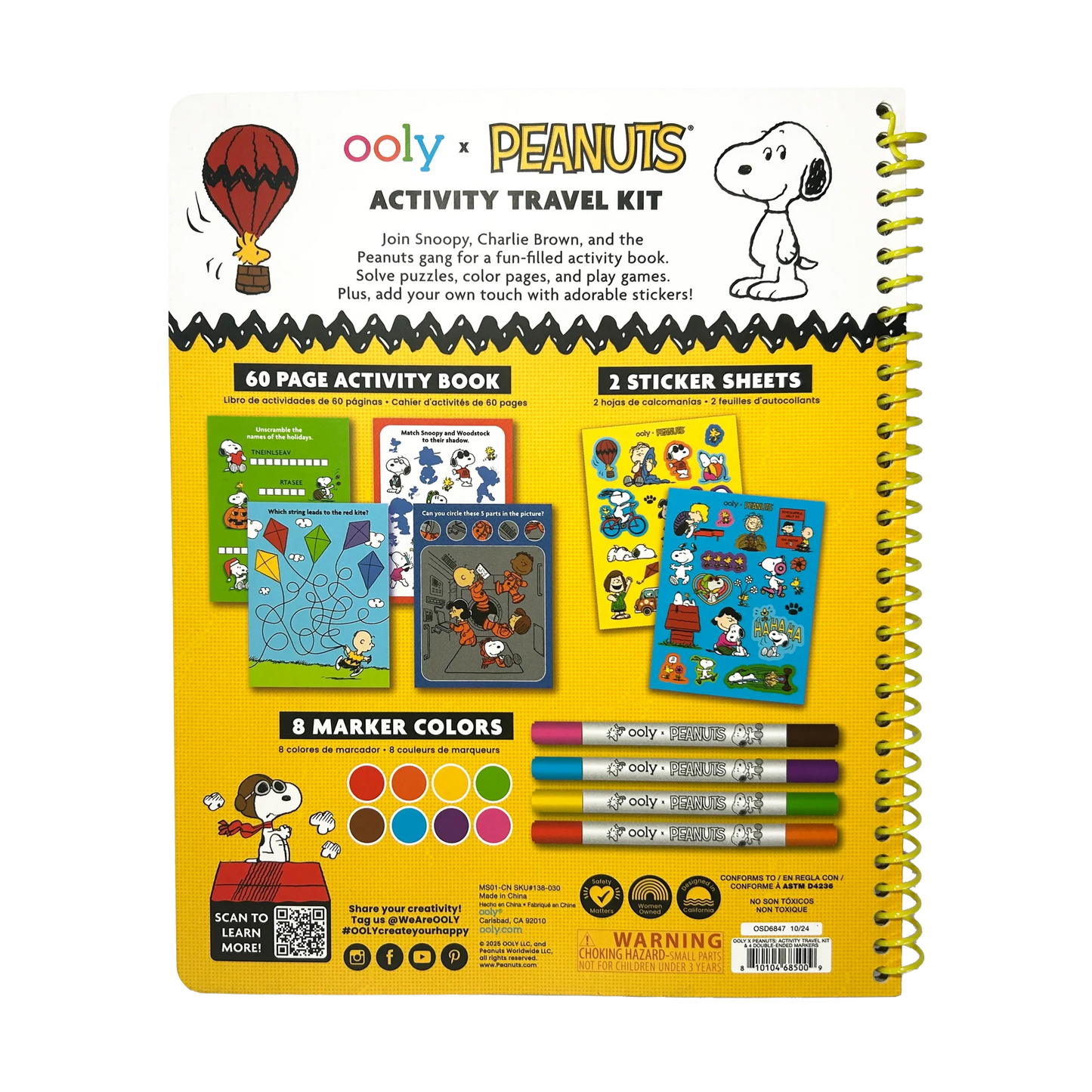 Ooly x Peanuts Activity Travel Kit