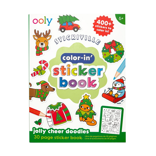 Stickiville Color-in' Sticker Book - Jolly Cheer Doodles