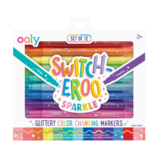 Ooly Switch-eroo! Sparkle Glittery Color Changing Markers