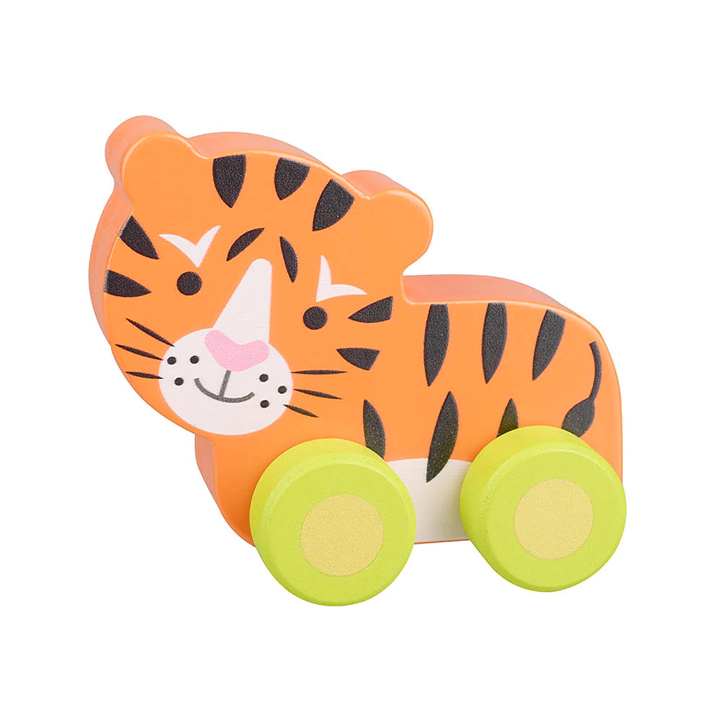 Wooden First Push Toy - Tiger
