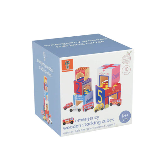 Wooden Emergency Services Stacking Cubes