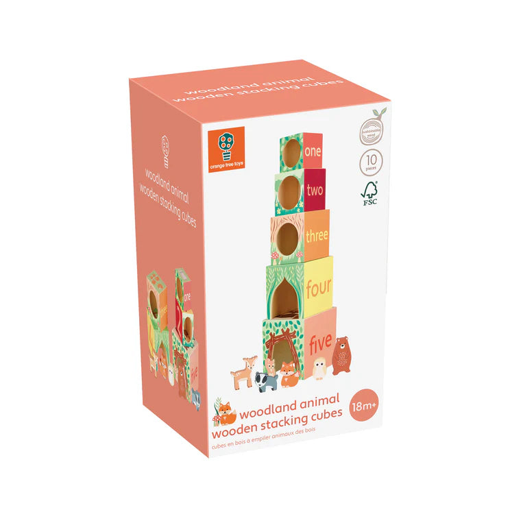 Woodland Wooden Stacking Cubes